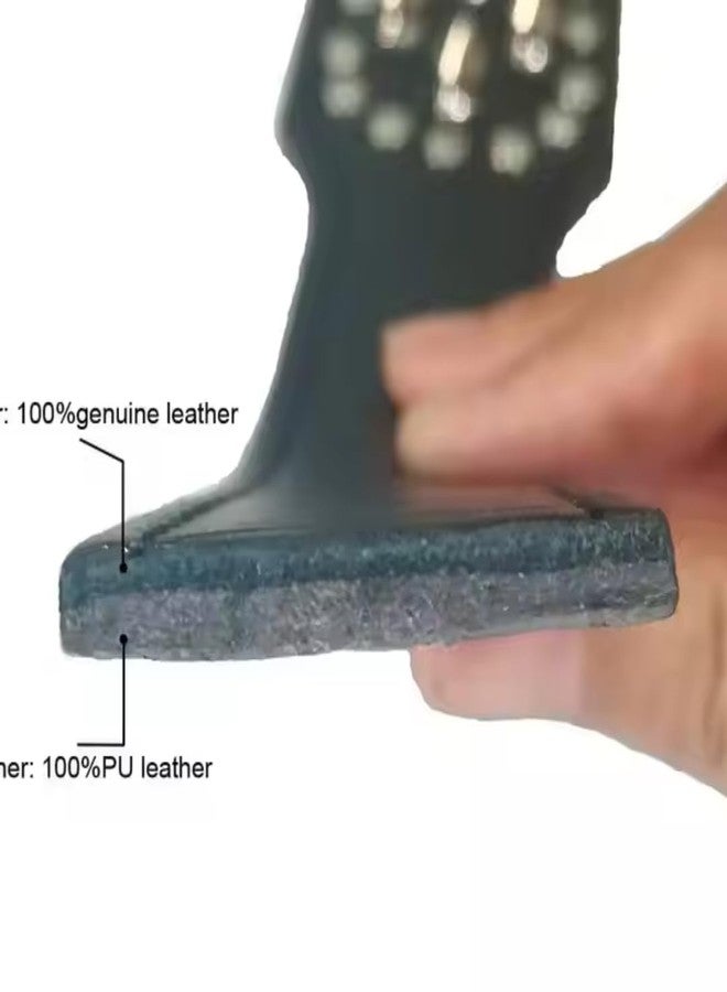 KittuPet طوق كلاب من الجلد المرصع بالمسامير من KittuPet، مع مسامير برشام من جلد البولي يوريثان، مناسب لكلاب البيتبول، وطوق قطط متين من الجلد المرصع بالمسامير للحيوانات الأليفة متوسطة وكبيرة الحجم، 2.17 بوصة - Image 3